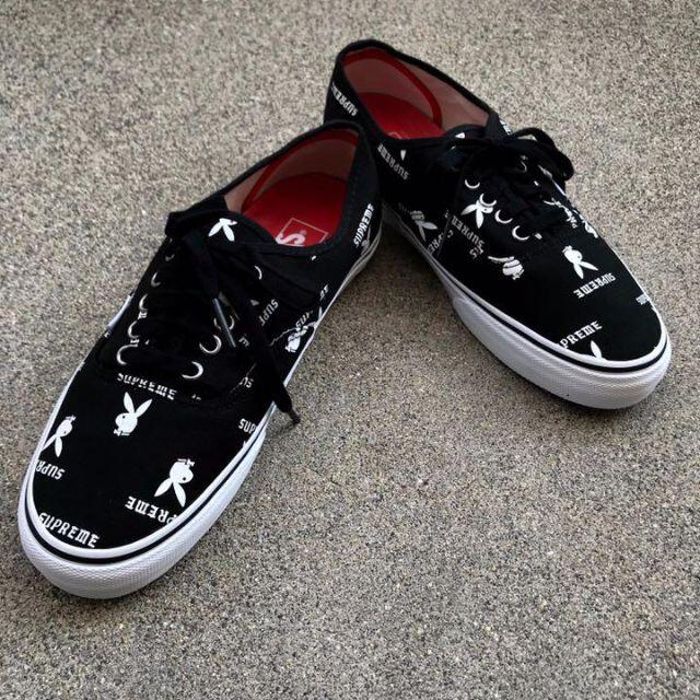 supreme×play boy×VANS AUTHENTIC PRO