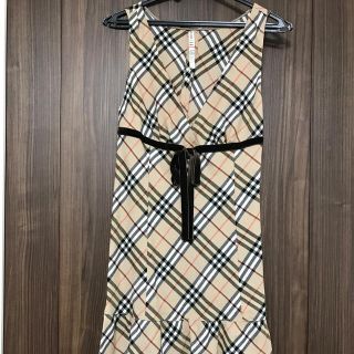 バーバリーブルーレーベル(BURBERRY BLUE LABEL)のBurberry Blue Labelワンピース　バーバリー定番チェック柄(ひざ丈ワンピース)