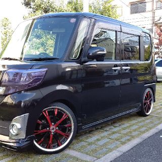 ダイハツ(ダイハツ)のフルカスタム★ターボでローダウン仕様！最高グレード!タントカスタムRS 電動ドア(車体)