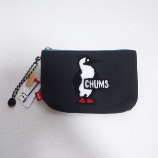 チャムス(CHUMS)の新品！CHUMSチャムス ミディアムポーチスウェット 黒 ペンケース ブラック(ポーチ)