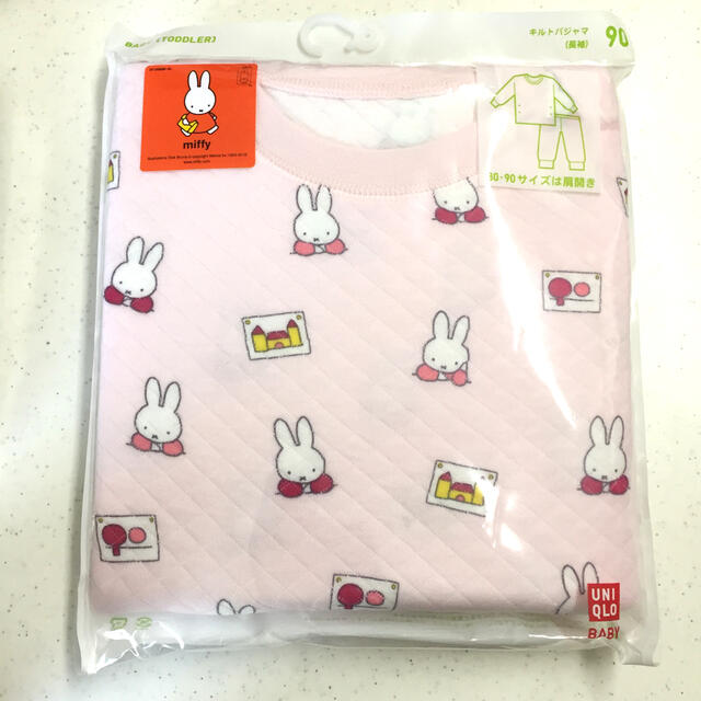 UNIQLO(ユニクロ)のユニクロ ミッフィー  miffy パジャマ 90 キッズ/ベビー/マタニティのキッズ服女の子用(90cm~)(パジャマ)の商品写真