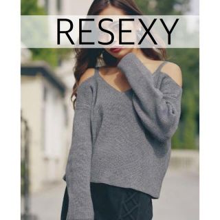 リゼクシー(RESEXXY)のRESEXXY リゼクシー　オフショルトップス※11/15まで販売(ニット/セーター)