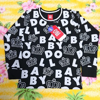 ベビードール(BABYDOLL)のBABY DOLL♥新品タグ付き♥ロゴカットソー♥120cm♥黒(Tシャツ/カットソー)