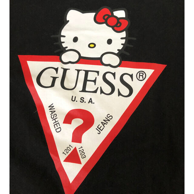 GUESS(ゲス)のGUESS ハローキティー　コラボ　Tシャツ　 レディースのトップス(Tシャツ(半袖/袖なし))の商品写真