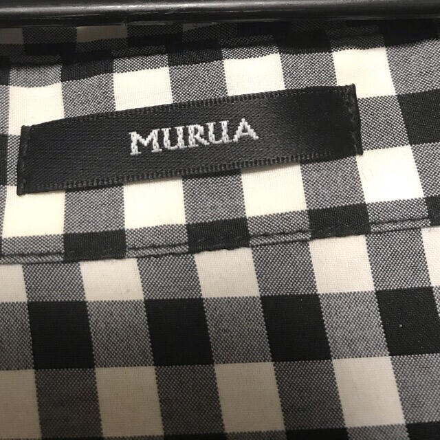 MURUA(ムルーア)のMURUA  トレーナー & 裾ドレープチェックシャツ レディースのトップス(トレーナー/スウェット)の商品写真