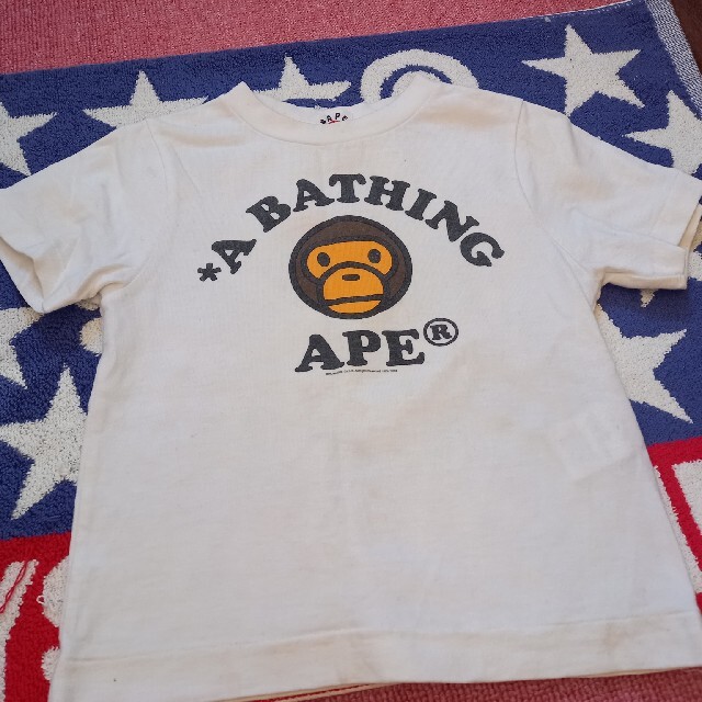 A BATHING APE(アベイシングエイプ)のエイプTシャツ100 キッズ/ベビー/マタニティのキッズ服男の子用(90cm~)(Tシャツ/カットソー)の商品写真