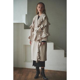 Estella.k Daydream Coat -L.BEG- ラッフルコート(ロングコート)