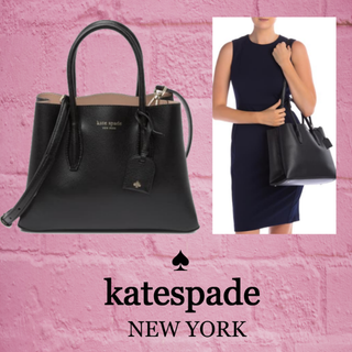 ケイトスペードニューヨーク(kate spade new york)の★SALE☆【kate spade】ロゴ入 シンプル　レザー トートバック(トートバッグ)