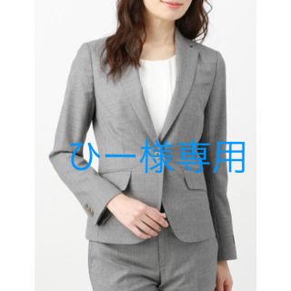 スーツカンパニー(THE SUIT COMPANY)のスーツカンパニー美品スーツマイクロチェック柄ジャケットREDAウールグレー  (スーツ)