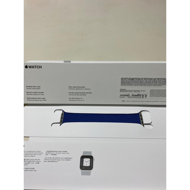 【試着のみ】apple watch 44mm ブレイデッドソロループ　サイズ5