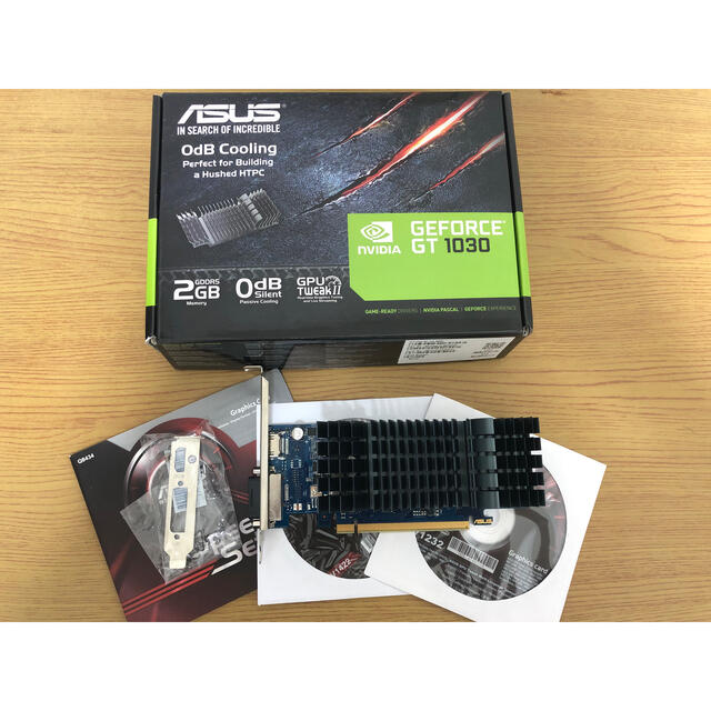 ASUS GEFORCE GT 1030／GT1030-SL-2G-BRKPCパーツ