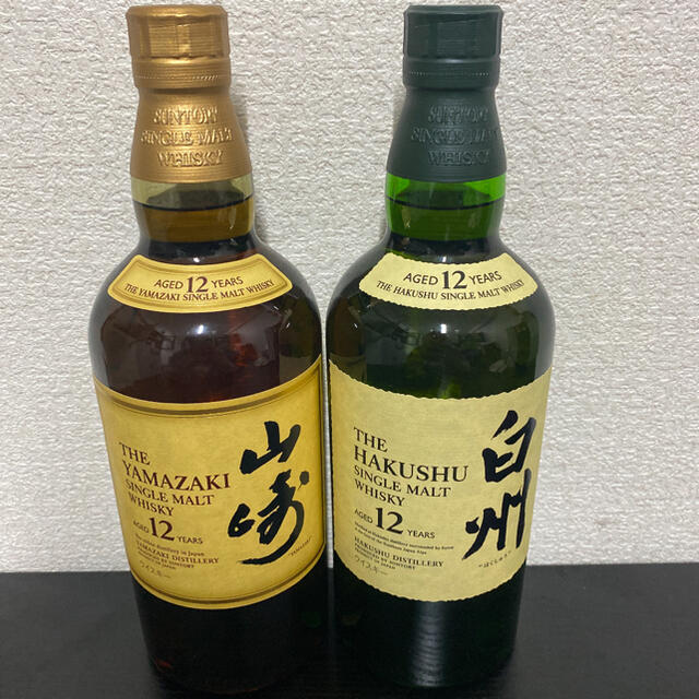 サントリー 山崎12年700ml 、白州 12年 700mlセットのサムネイル