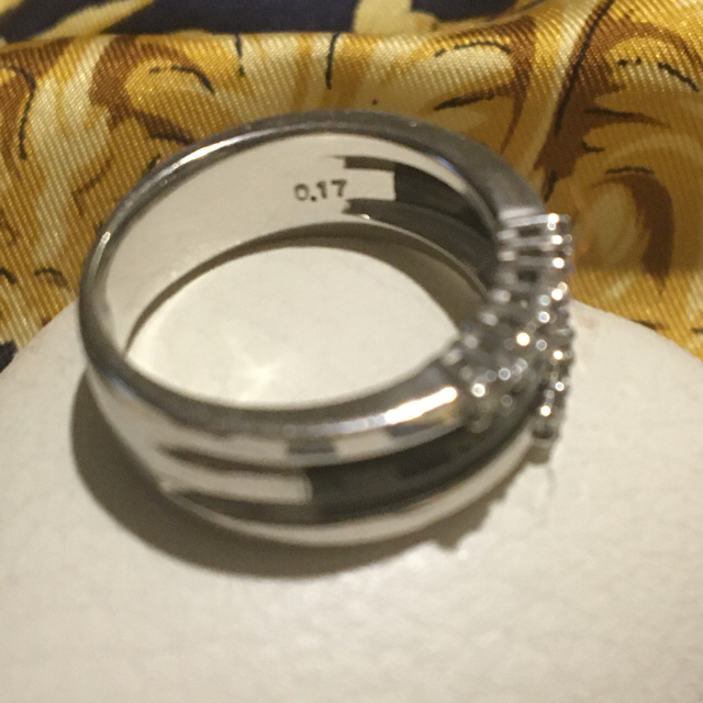 TASAKI(タサキ)のTASAKI オニキス　ダイヤモンドリング　K18WG レディースのアクセサリー(リング(指輪))の商品写真