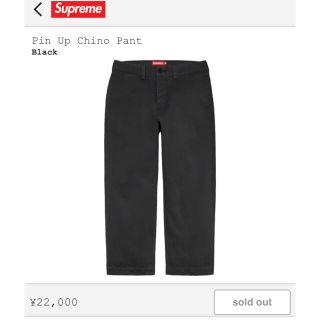 Supreme - Supreme Pin Up Chino Pant Black 32の通販 by mike