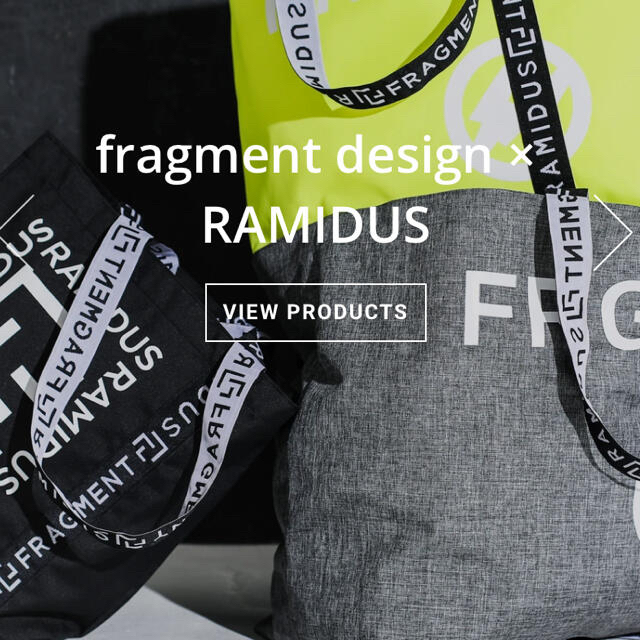 FRAGMENT(フラグメント)のFRAGMENT DESIGN X RAMIDUS BLACK L SIZE メンズのバッグ(トートバッグ)の商品写真