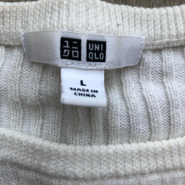 UNIQLO(ユニクロ)のユニクロ　UNIQLO  カシミヤ混　リブニット レディースのトップス(ニット/セーター)の商品写真