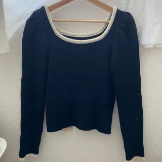 ザラ(ZARA)のパフスリーブニット(ニット/セーター)