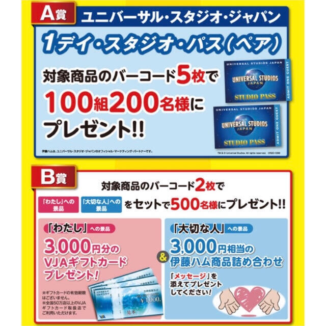 伊藤ハム(イトウハム)の伊藤ハム　キャンペーン　バーコード　50枚 その他のその他(その他)の商品写真