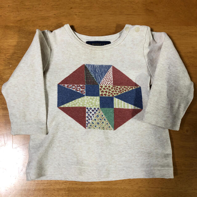 MARKEY'S(マーキーズ)のベビー長T（80）女の子・男の子 キッズ/ベビー/マタニティのベビー服(~85cm)(Ｔシャツ)の商品写真