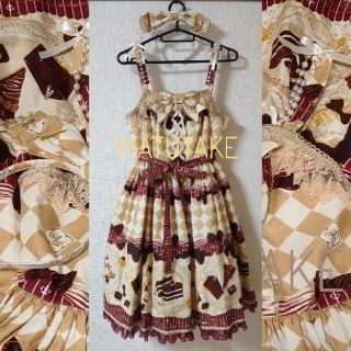 アンジェリックプリティー(Angelic Pretty)のAngelicPretty AntiqueChocolatrie セット(ひざ丈ワンピース)