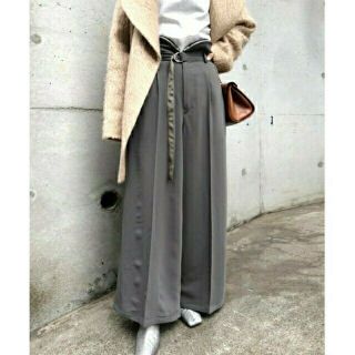 アメリヴィンテージ(Ameri VINTAGE)のAMERI COIN PURSE WAIST PANTS  グレー(カジュアルパンツ)