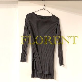 フローレント(FLORENT)の【ミモザ様専用】florent 薄手ニット スリット(ニット/セーター)