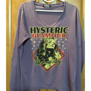 ヒステリックグラマー(HYSTERIC GLAMOUR)のヒステリックグラマー ロンＴ パープル 訳あり(Tシャツ/カットソー(七分/長袖))