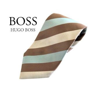 ヒューゴボス(HUGO BOSS)のHUGO BOSS ヒューゴボス　レジメンタルストライプネクタイシルク　伊勢丹(ネクタイ)