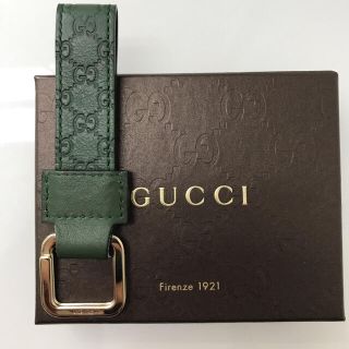 グッチ(Gucci)の限界価格！GUCCI グッチ　キーリング　グリーン(キーホルダー)