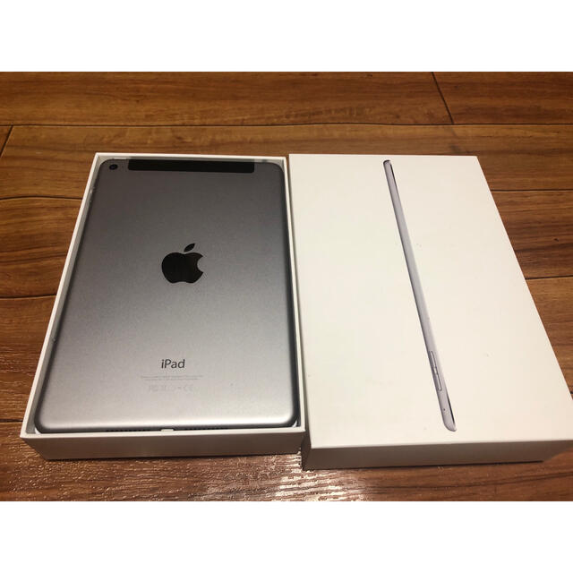 タブレットiPad mini4 128G cellular スペースグレイ