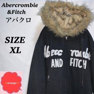 アバクロンビーアンドフィッチ(Abercrombie&Fitch)のアバクロ　ボアジップ　パーカー　ニューヨーク　状態良好！(パーカー)