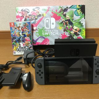 ニンテンドースイッチ(Nintendo Switch)のニンテンドースイッチ 本体 【スマッシュブラザーズ ソフト付き】(家庭用ゲーム機本体)