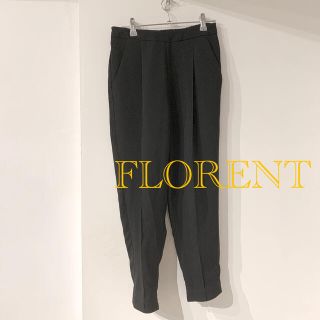 フローレント(FLORENT)の【美品】FLORENT 美脚 ブラック パンツ(クロップドパンツ)