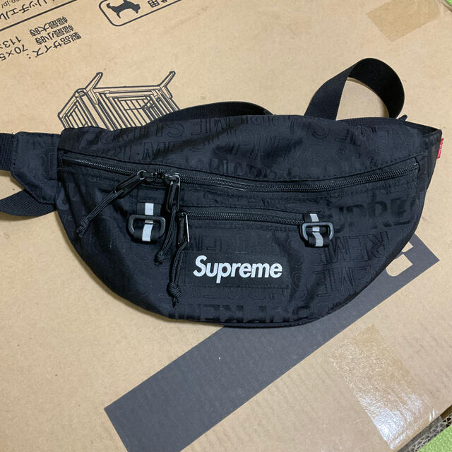 Supreme 19ss Waist Bag black-