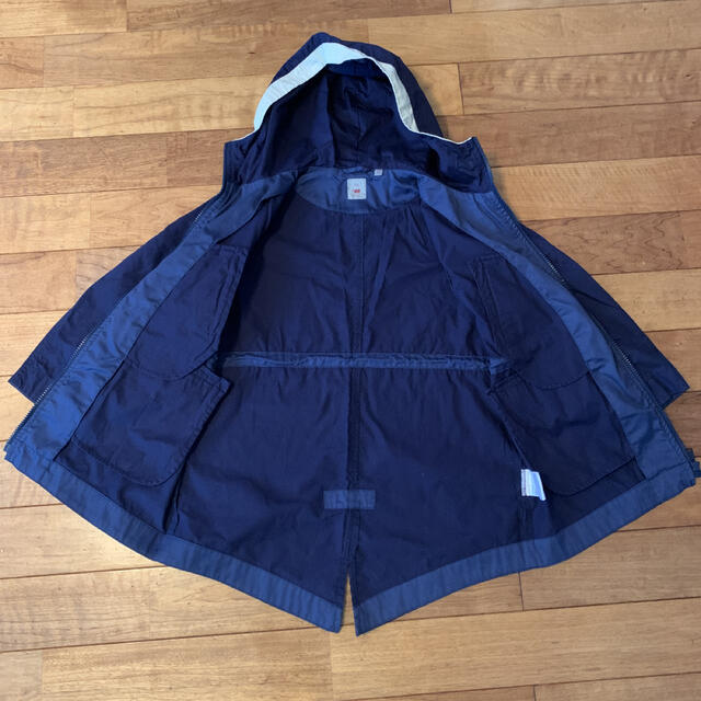 UNIQLO(ユニクロ)のUNIQLO undercover uu コットンモッズコート　120 キッズ/ベビー/マタニティのキッズ服男の子用(90cm~)(コート)の商品写真