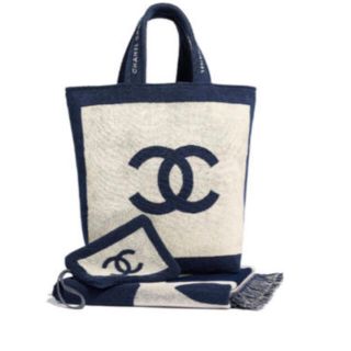 シャネル(CHANEL)のCHANEL ビーチバッグ　タオル　ポーチ(トートバッグ)