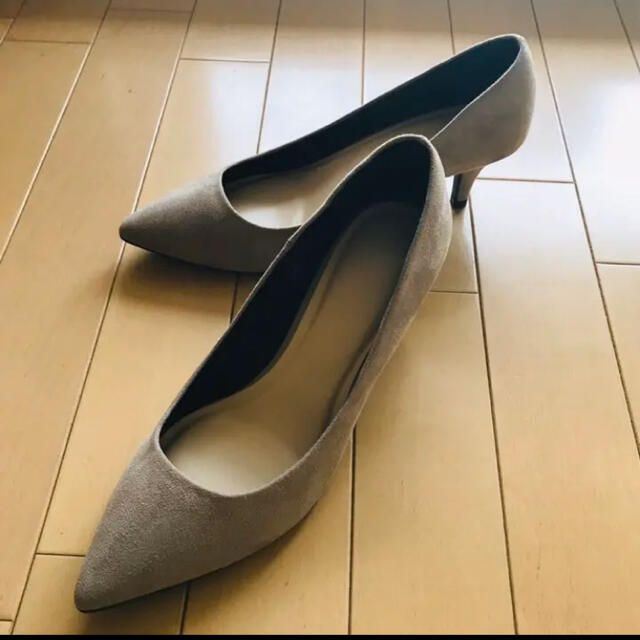 美品 gu パンプス2足セット! 24cm ベージュ ネイビー