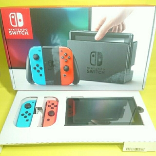 ニンテンドースイッチ(Nintendo Switch)のニンテンドースイッチ 本体 ネオン ブルー 旧型(家庭用ゲーム機本体)
