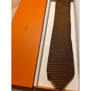 エルメス(Hermes)の【美品】エルメスH柄ネクタイ/HERMES(ネクタイ)