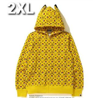 アベイシングエイプ(A BATHING APE)の[新品] BAPE X POKEMON FULL ZIP HOODIE 2XL(パーカー)