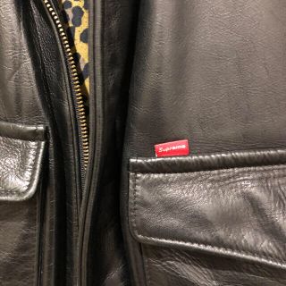 Supreme - supreme Schott A-2 コラボレザージャケット Mの通販 by