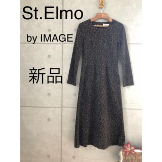 イマージュ(IMAGE)の【新品タグ付き】St.Elmo by IMAGE 長袖  ワンピース(ロングワンピース/マキシワンピース)