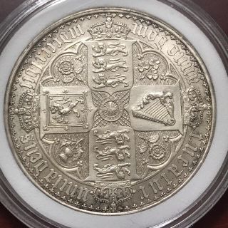 1847年ヴィクトリア 女王ゴシッククラウン銀貨UNDECIMOエッジの通販 by 1847年ヴィクトリア 女王ゴシッククラウン銀貨UNDECIMOエッジの通販 by