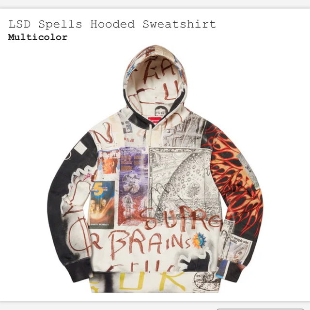 最安 Supreme LSD Spells Hooded Sweatshirt