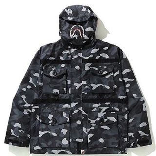 アベイシングエイプ(A BATHING APE)のXL BAPE GRADATION CAMO SHARK MASK JACKET(ブルゾン)