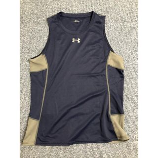 アンダーアーマー(UNDER ARMOUR)のアンダーアーマー ノースリーブシャツ ネイビー L(Tシャツ/カットソー(半袖/袖なし))