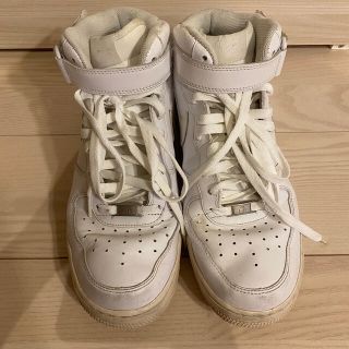 ナイキ(NIKE)のNIKE ナイキ エアフォース1MID'82 ホワイト 28.5cm(スニーカー)