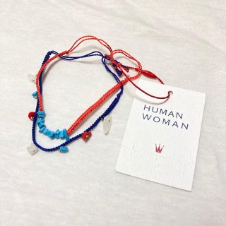 ヒューマンウーマン(HUMAN WOMAN)の【HUMAN WOMAN】二重ストーンブレスレット(ブレスレット/バングル)