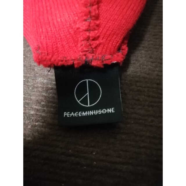 peaceminusone ニット ビーニー レッド メンズの帽子(ニット帽/ビーニー)の商品写真