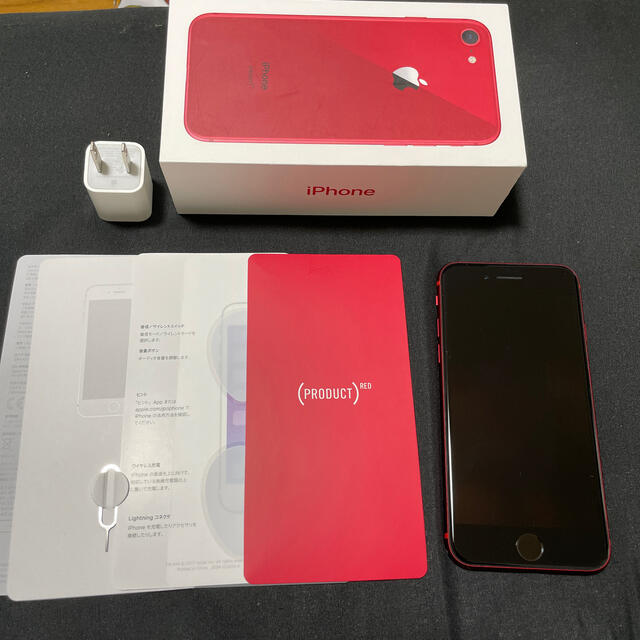 スマートフォン/携帯電話iPhone 8 product red 64GB simフリー